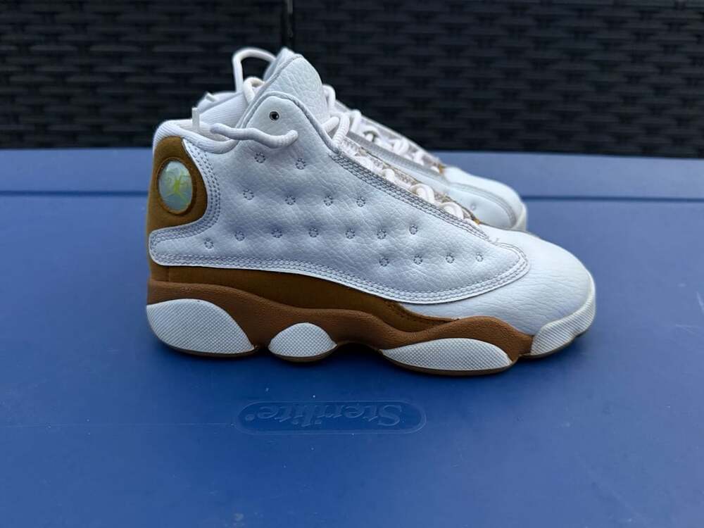 Jordan 13 Retro Wheat Size 1Y White Wheat Sneakers